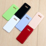 For Samsung S8/S8 Plus Smartphone Case Soft Hands Feel Precise Cutouts Anti-scrathc Mobile Phone TPU Shell Bright black