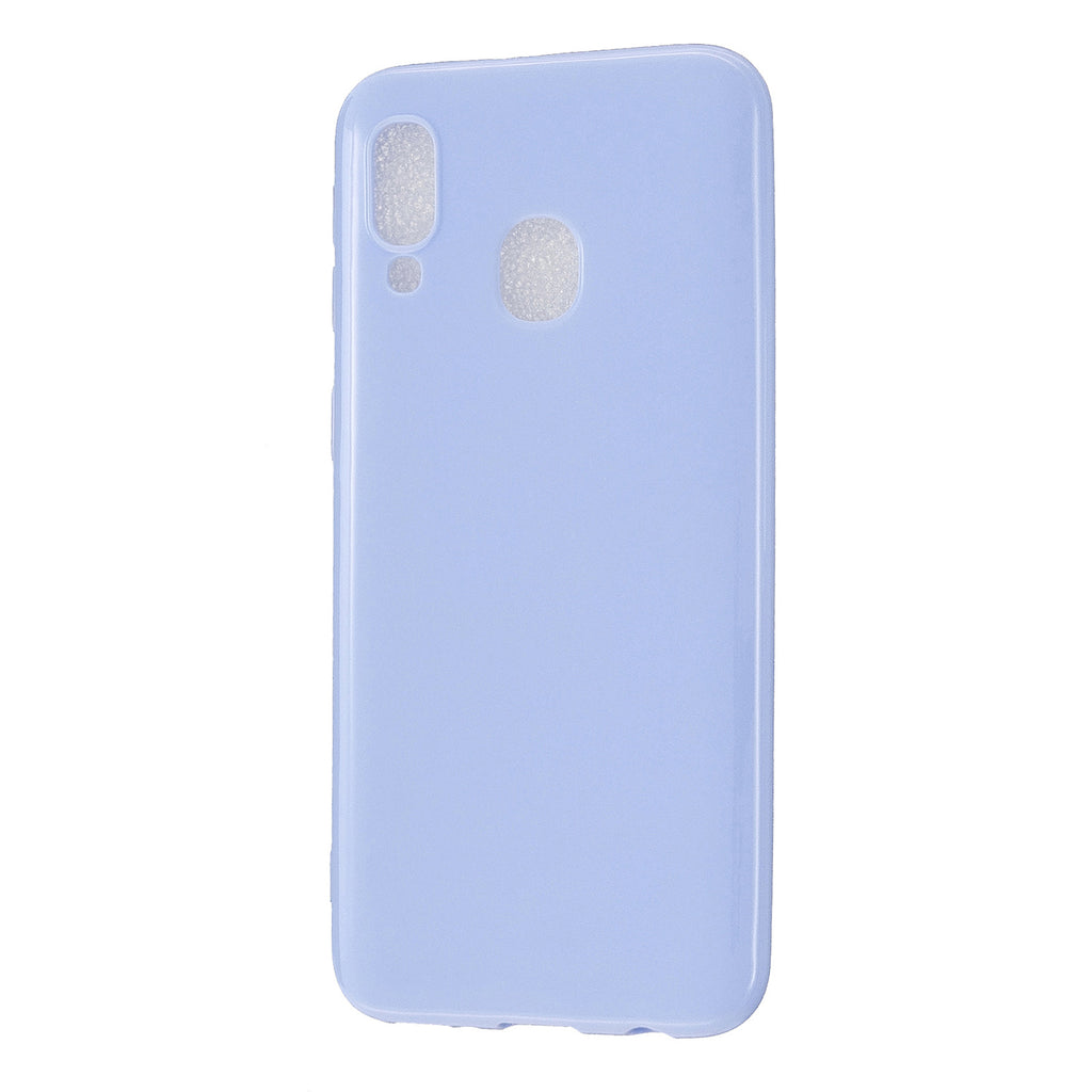 For Samsung A20E/A40/A70 Cellphone Cover Soft TPU Phone Case Simple Profile Scratch Resistant Full Body Protection Shell Taro purple