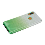 For Samsung A10/A50/A30S/A70/A20S Phone Case Gradient Color Glitter Powder Phone Cover with Airbag Bracket green