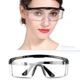 Safety Goggles Protective Transparent Protection Anti Dust Saliva Goggles Outdoor Safety Equipment black_5PCs