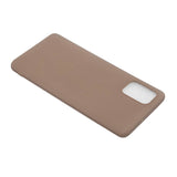 For Samsung A01/ A11/A21/A41/A51/A71/A81/A91 Mobile Phone Case Lovely Candy Color Matte TPU Anti-scratch Non-slip Protective Cover Back Case 9 brown
