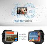 LEMFO LEMT 4G Smart Watch 2.8 Inch Big Screen 2700MAH 5 Million Pixels GPS Call Watch Silver grey (3+32G)