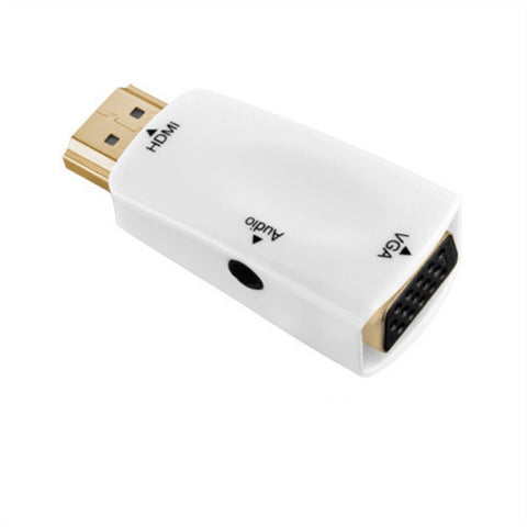 HDMI to VGA Video Converter HD Mini VGA Switcher white