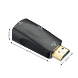 HDMI to VGA Video Converter HD Mini VGA Switcher black