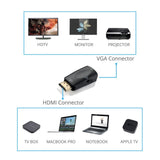 HDMI to VGA Video Converter HD Mini VGA Switcher black
