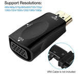 HDMI to VGA Video Converter HD Mini VGA Switcher white