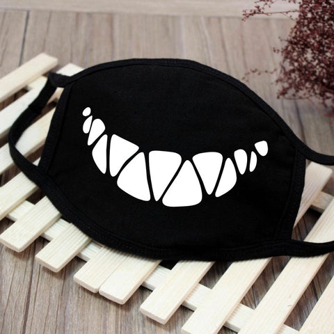 Men Women Riding Cotton Mask Breathable Dust-proof Facial Mouth Protection Fashion Black Mask KZ-3035