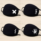 Riding Cotton Mask Dust-proof Facial Mouth Protection Fashion Men Women Black Mask KZ-2014