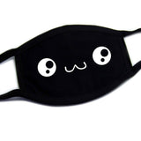 Men Women Riding Cotton Mask Dust-proof Fashion Black Facial Expression Teeth Warm Mask KZ-7001