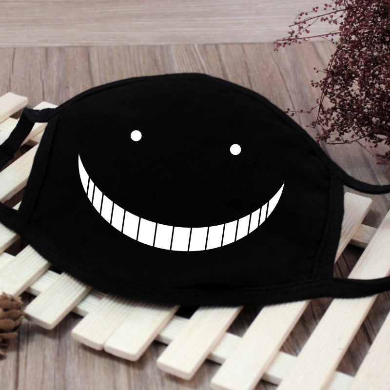 Men Women Riding Cotton Mask Breathable Dust-proof Facial Mouth Protection Fashion Black Mask KZ-3033