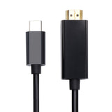 USB-C Type C USB 3.1 to HDMI 4k 2k HDTV Cable for Galaxy S8 S8+ Plus Cell Phone USB C to HDMI Adapter Cable black