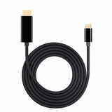 USB-C Type C USB 3.1 to HDMI 4k 2k HDTV Cable for Galaxy S8 S8+ Plus Cell Phone USB C to HDMI Adapter Cable black