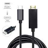 USB-C Type C USB 3.1 to HDMI 4k 2k HDTV Cable for Galaxy S8 S8+ Plus Cell Phone USB C to HDMI Adapter Cable black