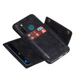 For OPPO Realme 5/5 Pro Mobile Phone Shell Buckle Closure Wallet Design Overall Protective Smartphone Cover  black