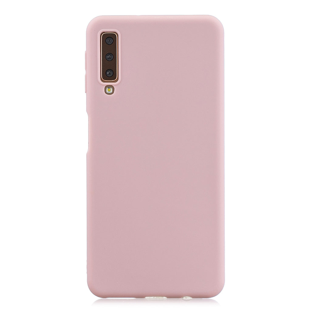 For Samsung A7 2018 Lovely Candy Color Matte TPU Anti-scratch Non-slip Protective Cover Back Case 11