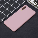 For Samsung A7 2018 Lovely Candy Color Matte TPU Anti-scratch Non-slip Protective Cover Back Case 11