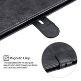 For iPhone 6 plus / 6S plus / 7 plus / 8 plus Denim Pattern Solid Color Flip Wallet PU Leather Protective Phone Case with Buckle & Bracket black