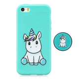 For iPhone 5 5S SE Phone Cases TPU Full Cover Cute Cartoon Painted Case Girls Mobile Phone Cover 5