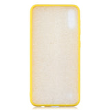 For Samsung A10 Cartoon Lovely Coloured Painted Soft TPU Back Cover Non-slip Shockproof Full Protective Case with Lanyard yellow