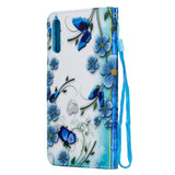 For Samsung A50/A70 Smartphone Case Overall Protective Phone Shell Lovely PU Leather Cellphone Cover with Card Slots  Magic butterfly