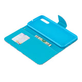 For Samsung A50/A70 Smartphone Case Overall Protective Phone Shell Lovely PU Leather Cellphone Cover with Card Slots  Magic butterfly