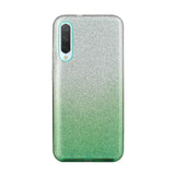For Samsung A10/A50/A30S/A70/A20S Phone Case Gradient Color Glitter Powder Phone Cover with Airbag Bracket blue