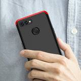 For OPPO A12 Mobile Phone Cover 360 Degree Full Protection Phone Case Red black red