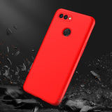 For OPPO A12 Mobile Phone Cover 360 Degree Full Protection Phone Case red