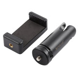 PULUZ Mini Portable Folding Plastic Stand Tripod Universal Phone Clamp Bracket Smartphones Holder Clip  black