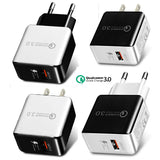 USB Fast Charging Quick Wall Charger Adapter Plug for Samsung Android iPhone LG white_US plug