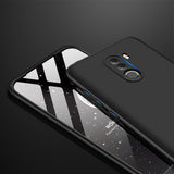 For XIAOMI Pocophone F1 Ultra Slim PC Back Cover Non-slip Shockproof 360 Degree Full Protective Case black
