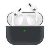 For Airpods Pro Silicone Earphone Case For Airpods Pro Shockproof Cases For Apple Bluetooth Headset Protective Cover Light blue