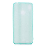 For HUAWEI Y7 2019 Lovely Candy Color Matte TPU Anti-scratch Non-slip Protective Cover Back Case Light blue