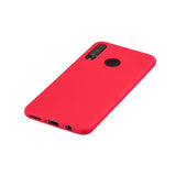 For HUAWEI P30 LITE/NOVA 4E Lovely Candy Color Matte TPU Anti-scratch Non-slip Protective Cover Back Case red
