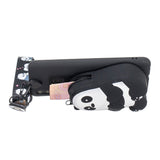 For HUAWEI Y6 2019 Y7 2019 Y9 2019 Cartoon Full Protective TPU Mobile Phone Cover with Mini Coin Purse+Cartoon Hanging Lanyard 5 black striped bears