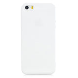 for iPhone 5/5S/SE Lovely Candy Color Matte TPU Anti-scratch Non-slip Protective Cover Back Case white