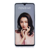 For HUAWEI P30 LITE/NOVA 4E Lovely Candy Color Matte TPU Anti-scratch Non-slip Protective Cover Back Case red