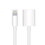Male to Female Flexible Connector Adapter Charging Audio Video Extension Cable for Apple