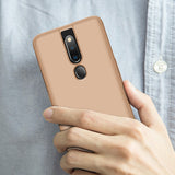 For OPPO F11 pro Ultra Slim PC Back Cover Non-slip Shockproof 360 Degree Full Protective Case Red black red