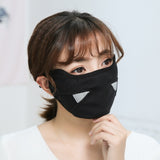 Men Women Warm Mask Autumn Winter Riding Cotton Breathable Dust-proof Mask Dark Pink