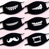 Men Women Riding Cotton Mask Breathable Dust-proof Facial Mouth Protection Fashion Black Mask KZ-3036