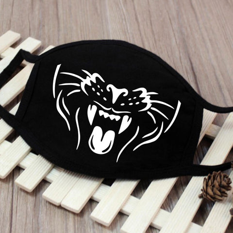 Men Women Riding Cotton Mask Breathable Dust-proof Facial Mouth Protection Fashion Black Mask KZ-3038