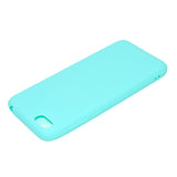 for HUAWEI Y5 2018 Cute Candy Color Matte TPU Anti-scratch Non-slip Protective Cover Back Case Light blue
