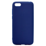 for HUAWEI Y5 2018 Cute Candy Color Matte TPU Anti-scratch Non-slip Protective Cover Back Case Navy