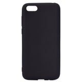 for HUAWEI Y5 2018 Cute Candy Color Matte TPU Anti-scratch Non-slip Protective Cover Back Case black
