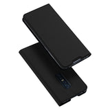 For VIVO V17 Pro Cellphone Cover PU Leather Shell Side Buckle Card Slots Mobile Phone Soft Case Overal Protection blue