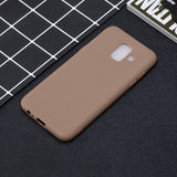 For Samsung A6 2018 Lovely Candy Color Matte TPU Anti-scratch Non-slip Protective Cover Back Case 9