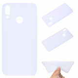 For HUAWEI Honor 8C Lovely Candy Color Matte TPU Anti-scratch Non-slip Protective Cover Back Case black