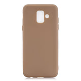 For Samsung A6 2018 Lovely Candy Color Matte TPU Anti-scratch Non-slip Protective Cover Back Case 9