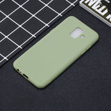 For Samsung A6 2018 Lovely Candy Color Matte TPU Anti-scratch Non-slip Protective Cover Back Case 10